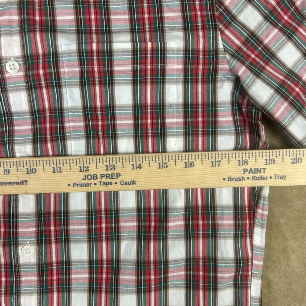 J.Crew Mens Flex Washed Classic Plaid Button Down Shirt Red Green Small NWT - Picture 4 of 8